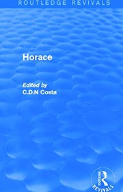 Front cover of Horace (Routledge Revivals) by C. D. N. Costa