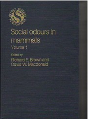 Front cover of Social odours in mammals by Brown, Richard E.