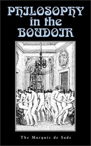 Front cover of La philosophie dans le boudoir, ou, Les instituteurs libertins by Marquis de Sade