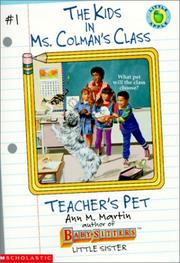 Cover of Teacher's Pet by Ann M. Martin