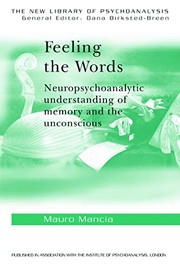 Cover of Feeling the words by Mauro Mancia