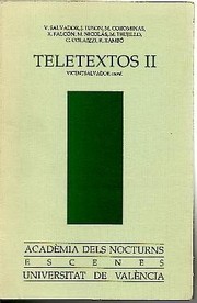 Cover of Teletextos II by Vicent Salvador