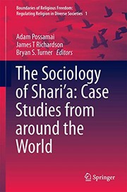 Cover of The sociology of Shari'a by Adam Possamai
