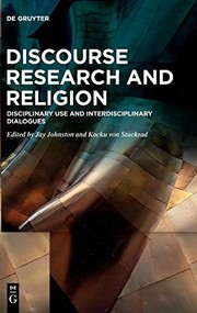 Cover of Discourse Research and Religion by Jay Johnston