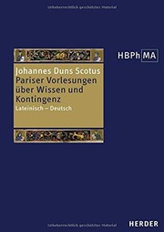 Front cover of Reportatio Parisiensis examinata I 38 - 44 = by John Duns Scotus