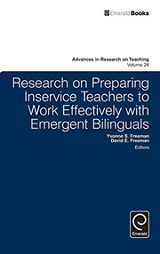 Cover of Research on Preparing Inservice Teachers to Work Effectively with Emergent Bilinguals by Yvonne S. Freeman