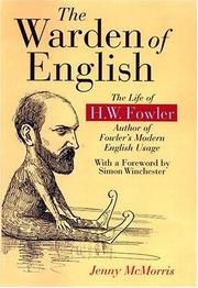 Front cover of The warden of English by Jenny McMorris