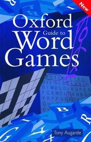 Front cover of The Oxford guide to word games by Tony Augarde