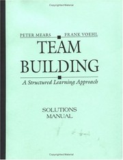 Cover of Team building by Peter Mears