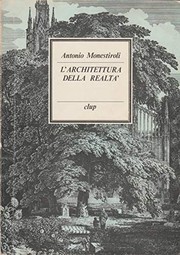 Front cover of L' architettura della realtà by Antonio Monestiroli