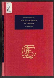 Cover of The metamorphosis of tobacco by Beaumont, John Sir