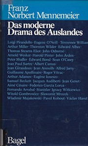 Front cover of Das moderne Drama des Auslandes by Franz Norbert Mennemeier