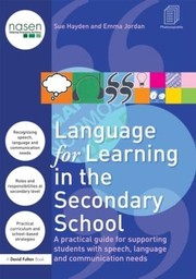 Front cover of Language for learning in the secondary school by Sue Hayden
