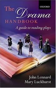 Cover of The drama handbook by John Lennard