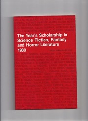 Front cover of The Year's scholarship in science fiction, fantasy, and horror literature, 1980 by Marshall B. Tymn