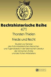 Cover of Friede und Recht by Thorsten Thielen
