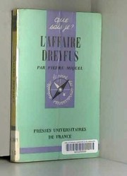 Front cover of L' affaire Dreyfus by Pierre Miquel