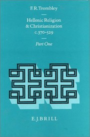 Front cover of Hellenic religion and Christianization by Frank R Trombley