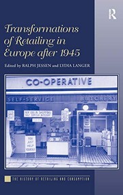 Front cover of Transformations of retailing in Europe after 1945 by Ralph Jessen