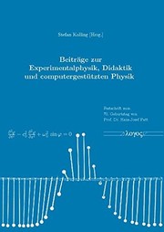 Front cover of Beiträge zur Experimentalphysik, Didaktik und computergestützten Physik by Stefan Kolling