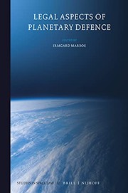 Front cover of Legal Aspects of Planetary Defence by Irmgard Marboe