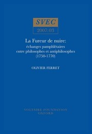 Front cover of La fureur de nuire by Olivier Ferret