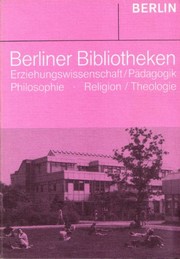 Front cover of Berliner Bibliotheken by Heidemarie Schade