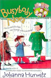Front cover of Busybody Nora (Riverside Kids) by Johanna Hurwitz