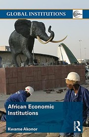 Front cover of African economic institutions by Kwame Akonor