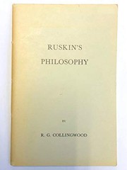 Front cover of Ruskin's philosophy by R. G. Collingwood