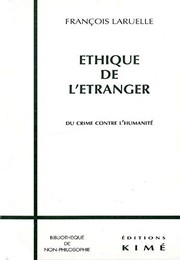 Front cover of Ethique de l'étranger by François Laruelle
