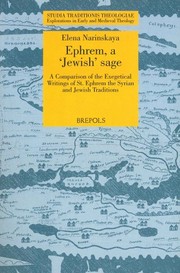 Front cover of Ephrem, a 'Jewish' sage by Elena Narinskaya