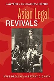 Front cover of Asian legal revivals by Yves Dezalay