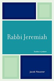 Cover of Rabbi Jeremiah by Jacob Neusner