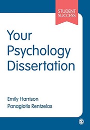 Cover of Your Psychology Dissertation by Emily Harrison