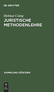 Cover of Juristische Methodenlehre by Helmut Coing