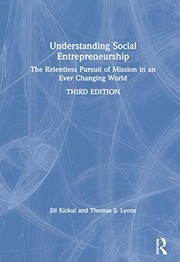 Cover of Understanding Social Entrepreneurship by Jill Kickul