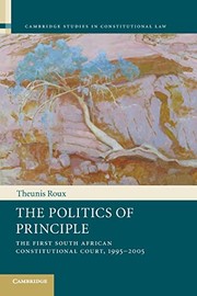 Front cover of Politics of Principle by Theunis Roux