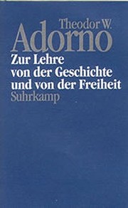 Cover of Nachgelassene Schriften by Theodor W. Adorno