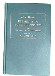 Front cover of Eléments d'économie politique pure by Léon Walras