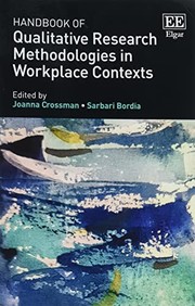 Front cover of Handbook of Qualitative Research Methodologies in Workplace Contexts by Joanna Crossman