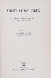 Cover of Short story index by Dorothy E. Cook