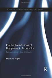 Front cover of On the Foundations of Happiness in Economics by Maurizio Pugno