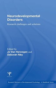 Cover of Neurodevelopmental Disorders by Jo Van Herwegen