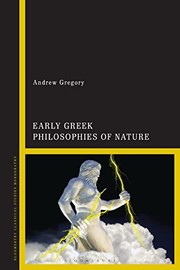 Front cover of Early Greek Philosophies of Nature by Andrew Gregory