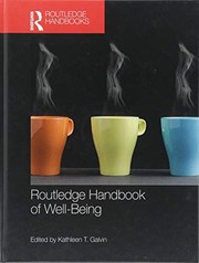 Front cover of Routledge Handbook of Well-Being by Kathleen T. Galvin