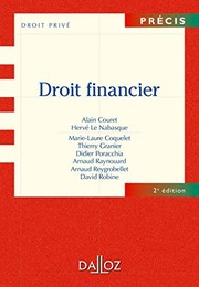 Cover of Droit financier by Alain Couret