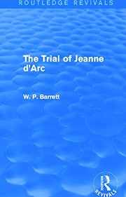 Front cover of Trial of Jeanne d'Arc (Routledge Revivals) by W. P. Barrett