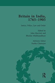 Front cover of Britain in India, 1765-1905 by John Marriott