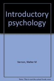 Front cover of Introductory psychology by Walter M. Vernon